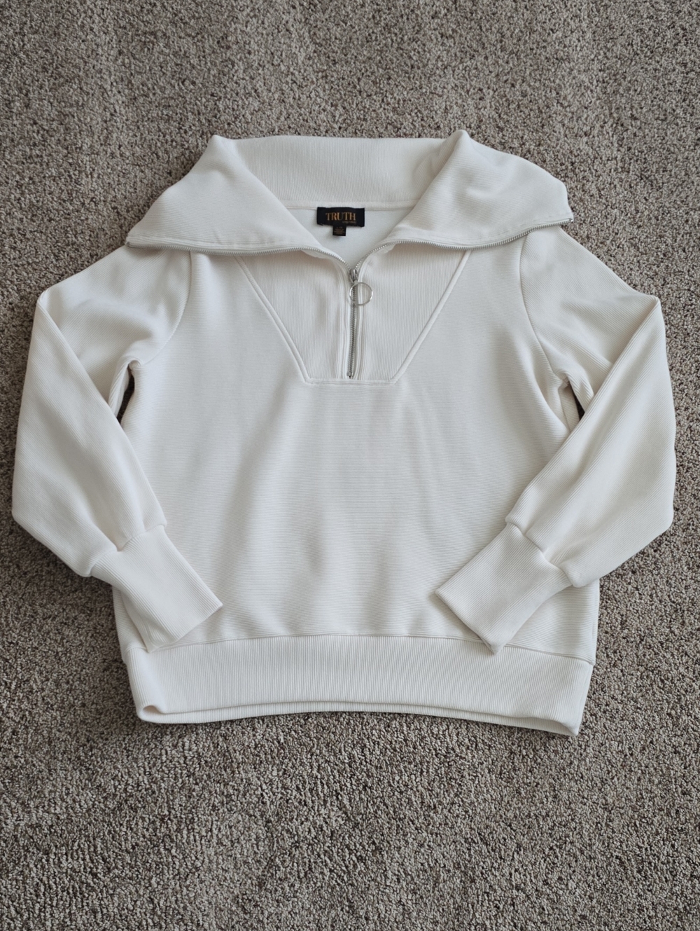 TRUTH By Republic Sz L RIBBED SWEATSHIRT